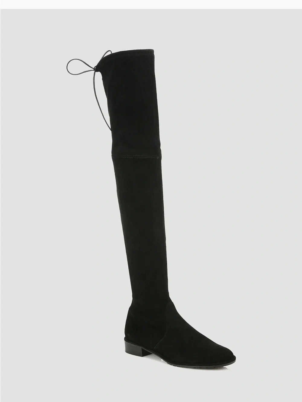 Stuart Weitzman Lowland Black Suede Over The Knee Thigh High Boots 9.5